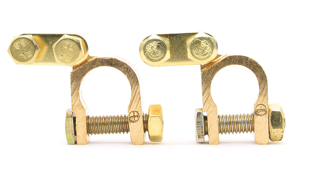 EL-BTL016 Factory price one pair of brass battery terminal for RV, boat, auto, truck