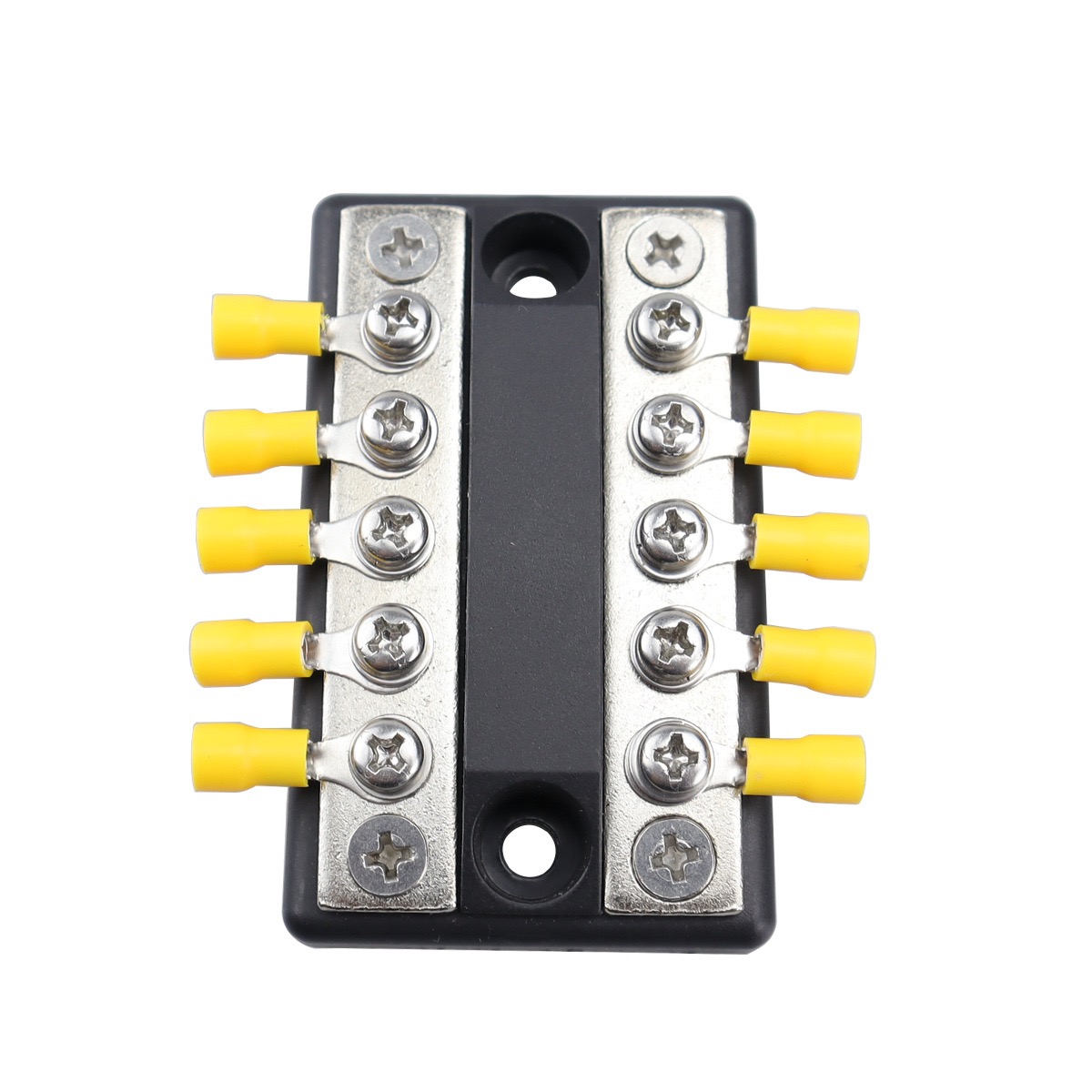 RV and Yacht Dual Busbar 5 Circuit Dual Row Wiring Strip High Current Busbar